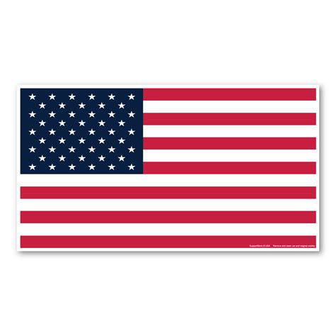 Rectangle American Flag Car Sign Magnet | Magnet America