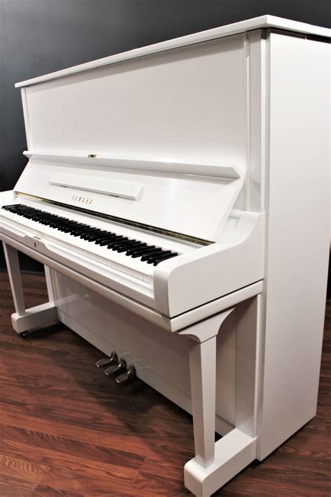 Yamaha U3 52'' Studio Upright Piano Polished White | Four Star ...