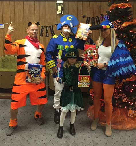 Halloween cereal box characters, Tucan Sam, Tony the Tiger, captain crunch, lucky charms Girls ...