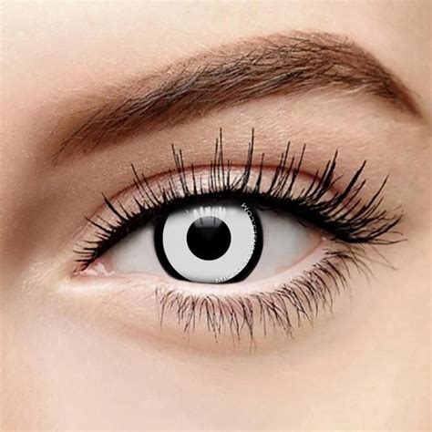 White-black Edge Cosplay Colored Contacts Lens MI0614 | Colored eye contacts, Colored contacts ...