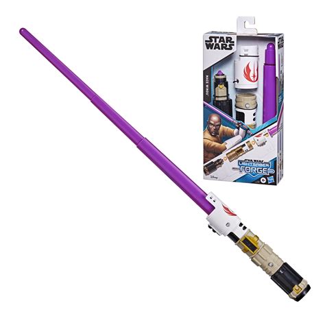Star Wars Lightsaber Forge Mace Windu Purple Lightsaber, Roleplay Toy - Walmart.com