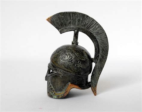 Vintage Centurion Helmet Miniature Bronze Helmet Bronze - Etsy