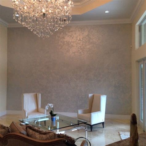 Pin by N'Style Design & Decor on Faux Finishes | Silver paint walls, Silver walls, Wall finishes