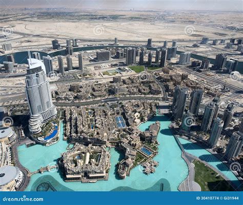 Aerial View Taken From The Burj Khalifa Stock Images - Image: 30410774