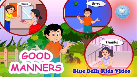 Good Manners I English Rhymes for Kids | Play with Rhymes - 2 | Blue Bells Kids Video - YouTube