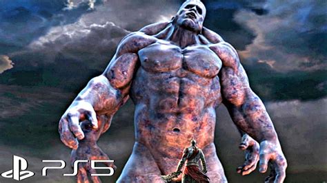 Kratos Vs Atlas Titan Boss Fight Scene - God of War (4K ULTRA HD) - YouTube