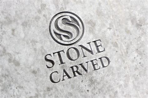 Concrete Logo Mockup - Mockup World