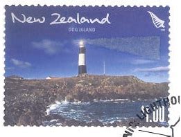 Beacon Light Philately: 0038. New Zealand (South Island) - Dog Island Lighthouse