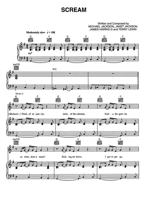 SCREAM Piano Sheet music | Easy Sheet Music