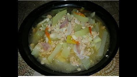 Ginisang upo with pork giniling l quick and easy to cook - YouTube