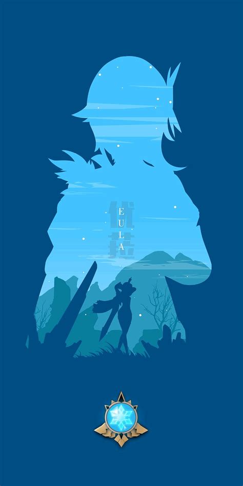 Eula GI Logo, 2022, cryo, reluque, anime HD phone wallpaper | Pxfuel