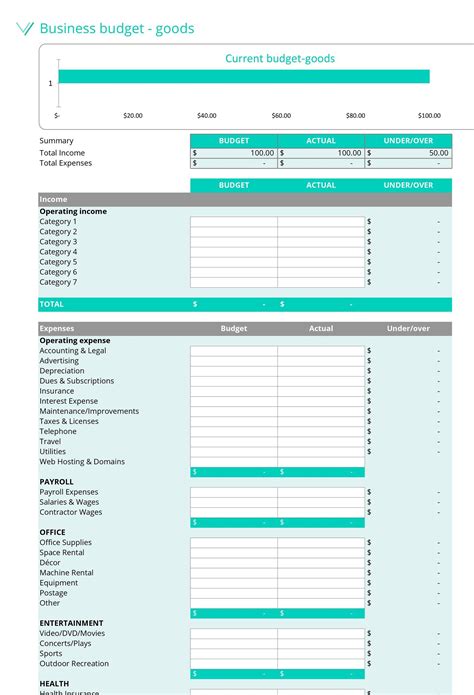 37 Handy Business Budget Templates (Excel, Google Sheets) ᐅ TemplateLab