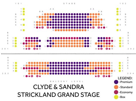 Clyde & Sandra Strickland Grand Stage Seating Chart - Aurora Theatre