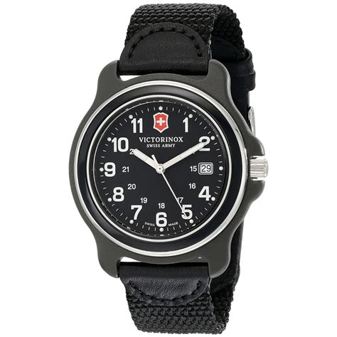 Swiss Army Officer's 43mm Black Dial Black Bezel