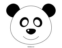 Printable Panda Mask