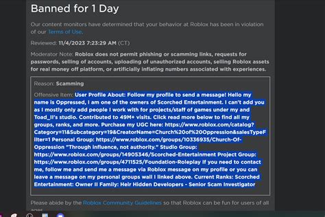 Falsely Banned For "Scamming" - Platform Usage Support - Developer Forum | Roblox