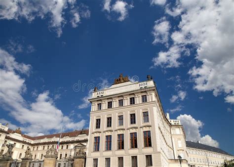 View of the Building of the President of the Republic in Prague, Czech Republic Stock Photo ...