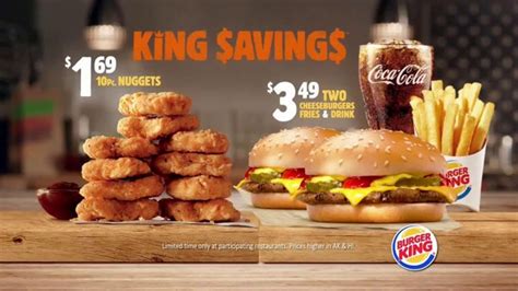 Burger King King Savings Menu TV Commercial, 'Cheeseburgers and Chicken Nuggets' - iSpot.tv