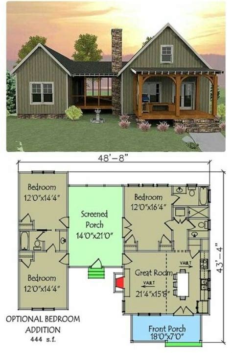 Dog Trot House Plans, Tiny House Plans, Small Cabin Plans, Small Cabins ...