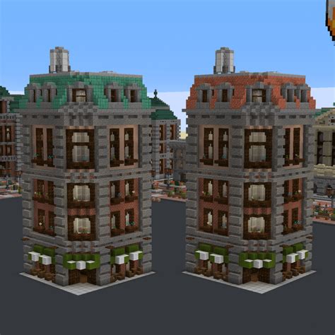 The New Copper Blocks From 1.17 Are Awesome! Really Usefull For Making Roofs on old buildings ...