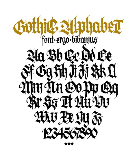Calligraphy Capital Letters Gothic