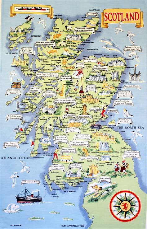 Mapa turístico, Escocia, Mapas