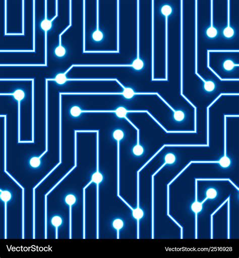 Blue circuit board background Royalty Free Vector Image