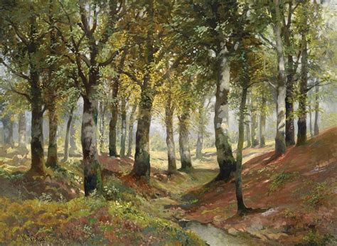 Sunlit Woodland Painting | Karl Vikas Oil Paintings