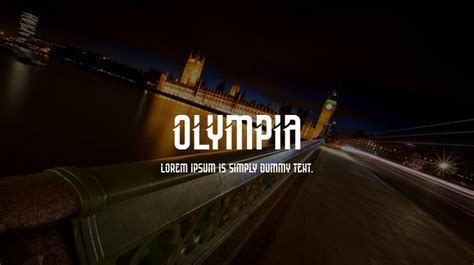 Olympia Font : Download Free for Desktop & Webfont