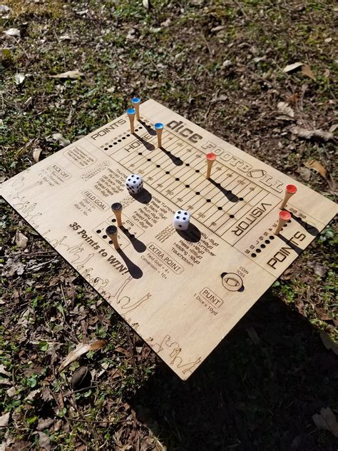 Dice Football Game Board Game Kids Game - Etsy