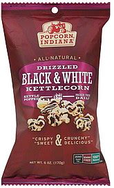 Popcorn Indiana Kettlecorn Black & White, Drizzled 6.0 oz Nutrition ...