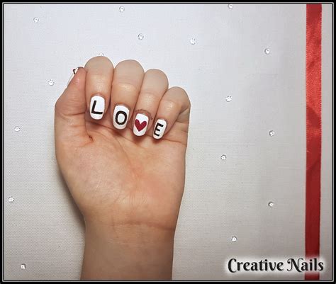 LOVE | Nail Art | Valentine's Day | Creative Nails Creative Nails, Love ...