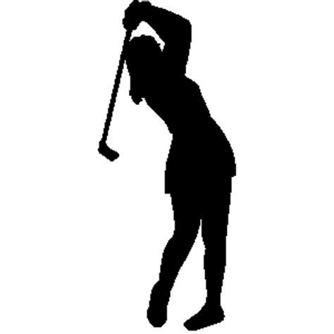 'Female Golfer Cliparts: Swing into Action with These Fun and Sporty Images'