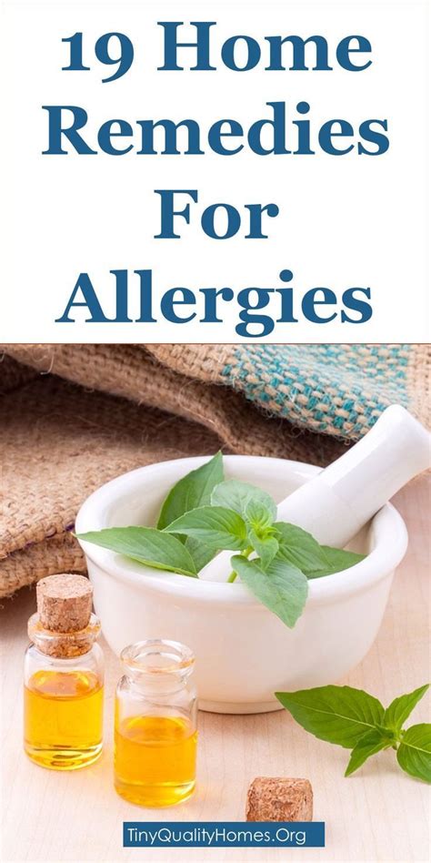 19 Potent Home Remedies For Allergies: This Article Discusses Ideas On The Followin… | Home ...