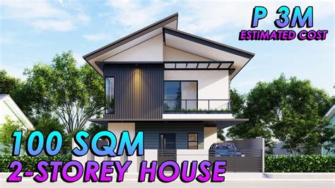 SIMPLE AND MODERN 2-STOREY HOUSE ON 100 SQM LOT 2023 | ALG DESIGNS #60 - YouTube