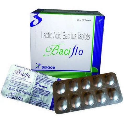 BACIFLO Lactic Acid Bacillus Tablet, Packaging Type: Strips, For Hospital, Rs 49/unit | ID ...