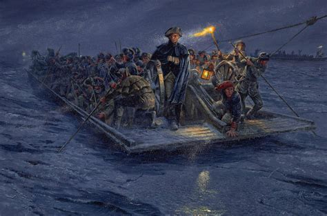 Crossing the Delaware by Mort Kunstler | American war of independence ...