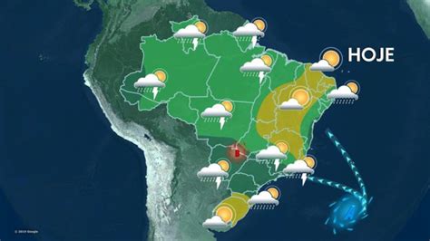 Previsão do tempo para quarta-feira, 25/09/2019, no Brasil | Painel MT