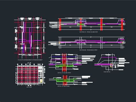 Advanced construction details of flat slab (184.92 KB) | Bibliocad