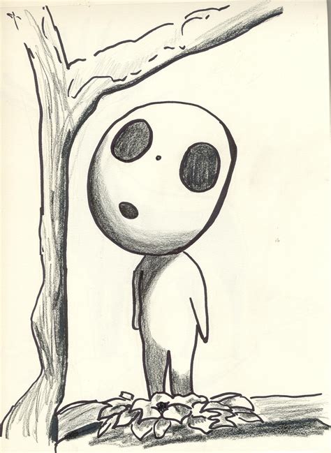 kodama on a tree by starrdust on DeviantArt