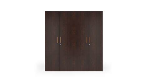 Nina Engineered Wood 4 Door Wardrobe in Matte Finish - Urban Ladder