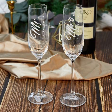 Personalized Wedding Glasses-wedding Toasting Flutes-engraved - Etsy