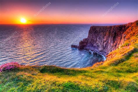 Cliffs of Moher at sunset ⬇ Stock Photo, Image by © Patryk_Kosmider #39089807