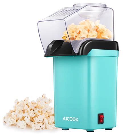 AICOOK Hot Air Popcorn Maker, 1200W Fast Home Popper - Walmart.com