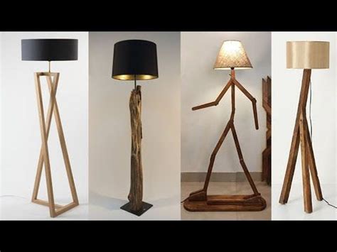 three different types of wooden floor lamps