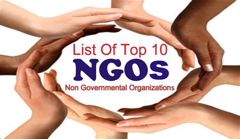 List of Top 10 Non Governmental Organizations in USA