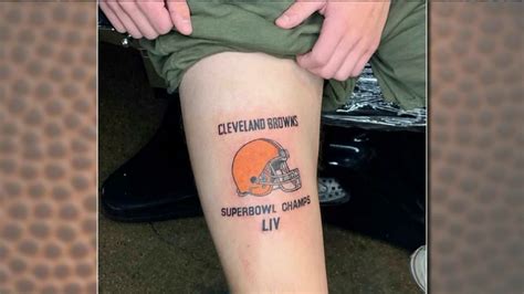 Fan gets Cleveland Browns Super Bowl champs tattoo | Fox 8 Cleveland WJW