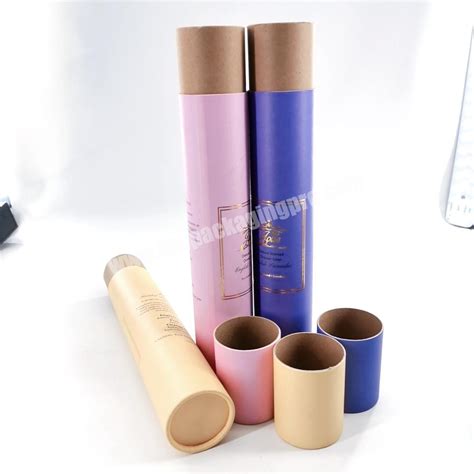 Custom Printed Creative Round Kraft Paper Cardboard Tube Packaging For Posters Canvas