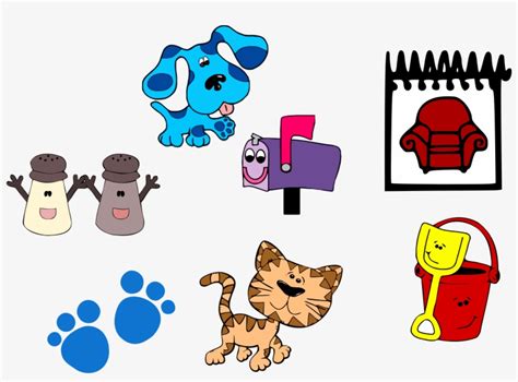 Blue's Clues Clip Art And Set Clipart Png - Cartoon Cat - Free ...