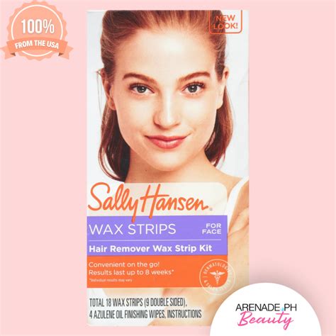Sally Hansen Wax Strips for Face Hair Remover kit - 18 Strips | Lazada PH